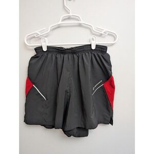 L3 Brooks Running Shorts Men X-LARGE Black Zip Pocket 7" Stretch Run Jog